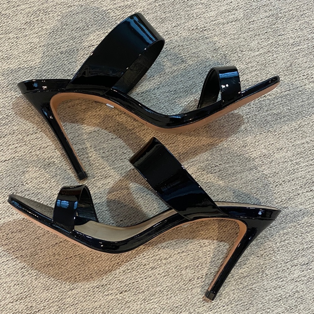 SCHUTZ Black Patent Strappy Heels - Picture 2 of 6